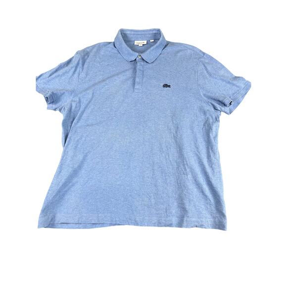 Men’s 3XL Lacoste Large Sky-Blue Piqué Polo Shirt – Excellent Condition - Picture 1 of 10
